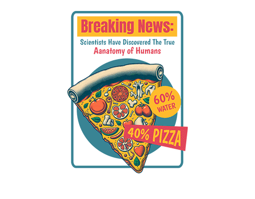 卡通披萨图案手绘卡通食物手绘食物PIZZA印花素材