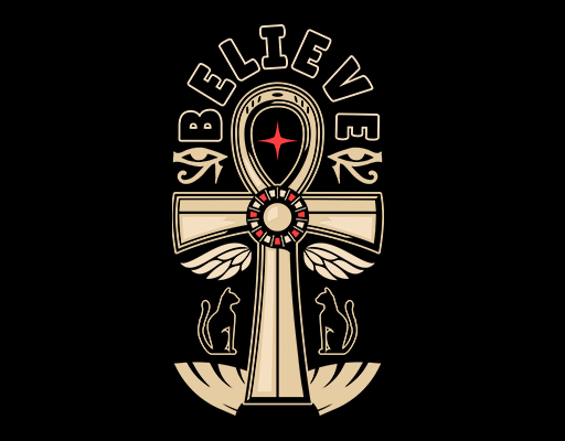 卡通十字架图案变形英文字母图案男装印花素材