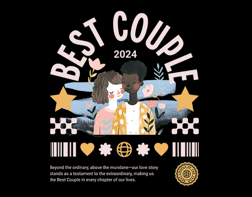 卡通人物图案手绘人物变形英文字母图案可爱卡通男孩女孩