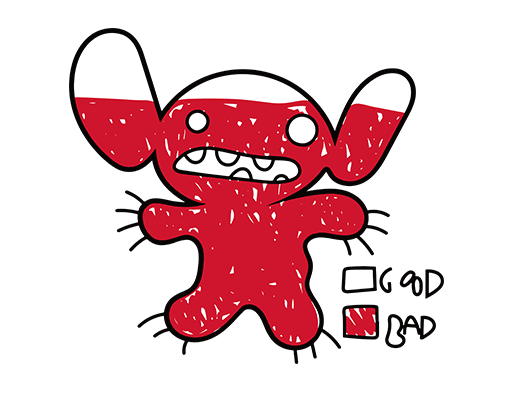 卡通动物图案史迪仔图案手绘涂鸦卡通男装印花素材涂鸦动物