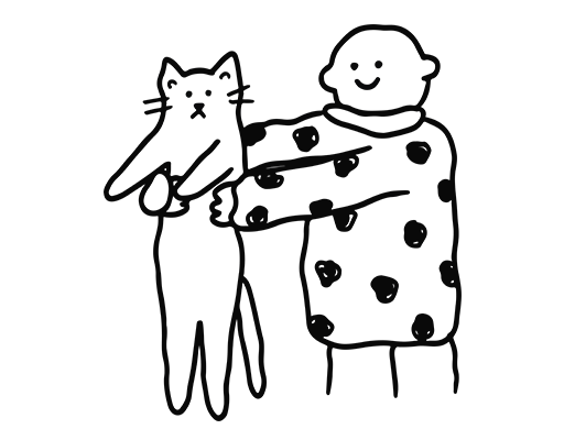 可爱卡通人物抱猫的卡通人物人物简笔画猫咪简笔画男装印花素材