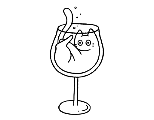 卡通玻璃杯图案卡通小猫图案酒杯图案可爱卡通动物