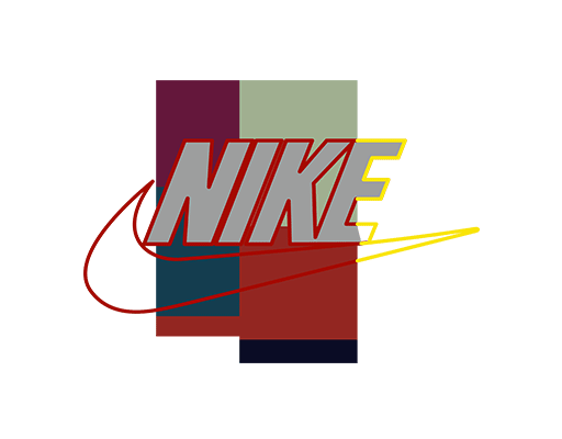 卡通英文字母图案nike图案耐克图案勾图案男装印花素材