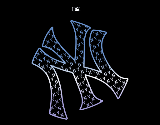 NY英文字母纽约洋基New York Yankees印花素材男装印花素材