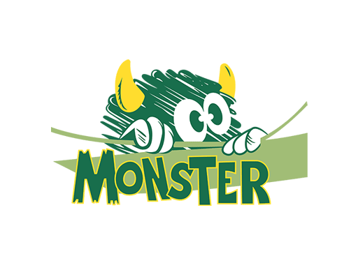 卡通怪兽图案卡通头像卡通英文字母图案儿童印花素材