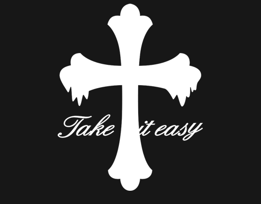 卡通十字架图案手写英文字母图案男装印花素材