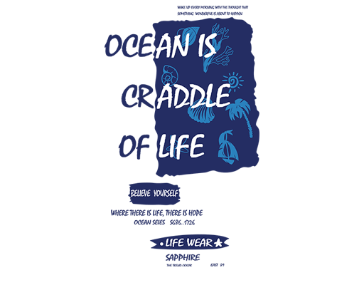 卡通英文字母图案卡通海洋生物图案手写英文字母图案男装印花素材