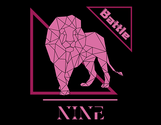 卡通狮子头像手绘动物图案三角形图案男装印花素材