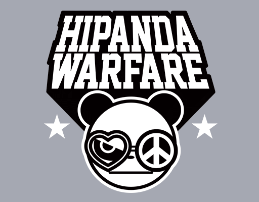 卡通熊猫头像立体英文字母图案男装印花素材卡通动物头像