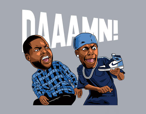 卡通人物头像篮球人物图案卡通鞋子男装印花素材奥尼尔