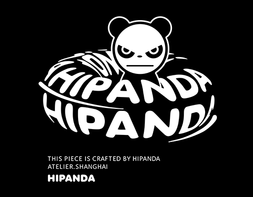 卡通熊猫头像HIPANDA熊猫男装印花素材卡通