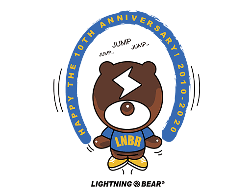 卡通小熊图案闪电熊图案男装印花素材