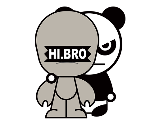 卡通熊猫图案手绘熊猫男装印花素材