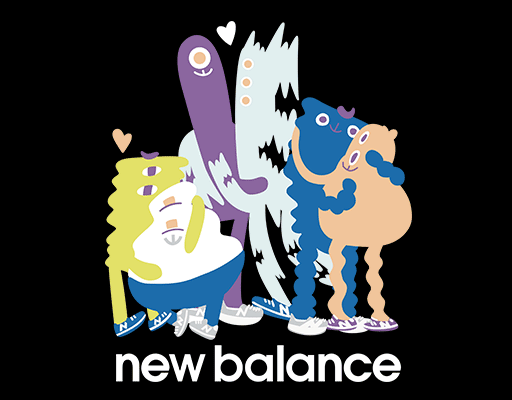 NEW BALANCE印花素材涂鸦卡通图案男装印花素材新百伦