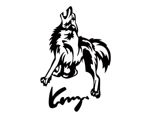 卡通狼剪影图案手写英文字母图案男装印花素材