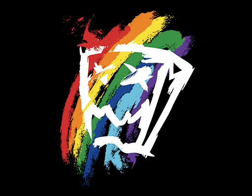 卡通英文字母图案涂鸦英文字母男装卡通印花素材彩虹图案