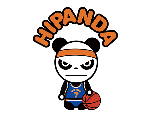 卡通熊猫图案手绘熊猫篮球熊猫男装印花素材