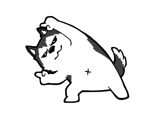 手绘狗图案卡通动物图案卡通狗图案起飞动作图案男装印花素材