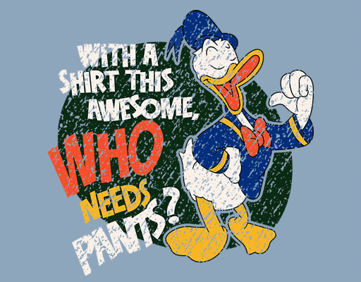 迪士尼卡通图案唐老鸭图案卡通鸭子男装印花素材破碎图案