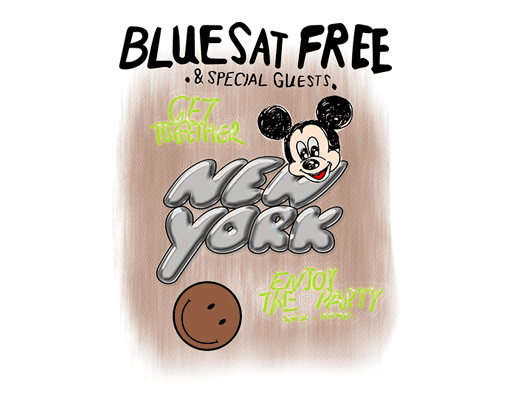 米老鼠头像米奇图案迪士尼卡通图案男装印花素材立体英文字母