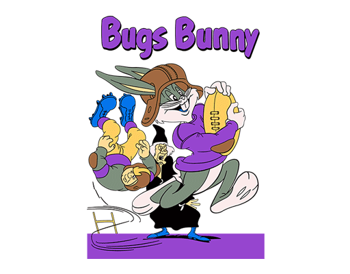 卡通兔子图案手绘兔子兔八哥图案男装印花素材