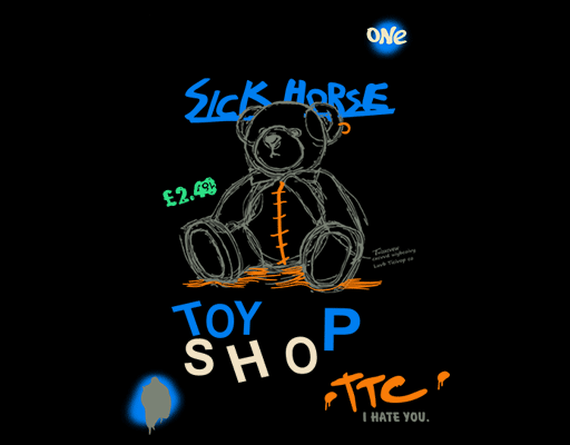 卡通小熊图案收回小熊图案卡通熊男装印花素材涂鸦熊印花图案