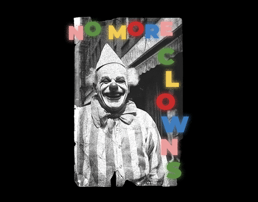 卡通人物图案卡通英文字母图案小丑图案卡通老人图案男装印花素材