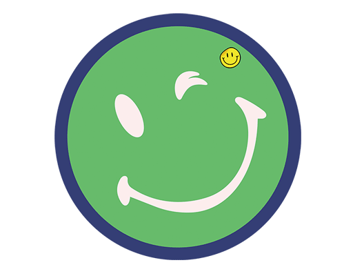 微笑表情图案卡通表情男装印花素材圆形图案贴纸便签图案