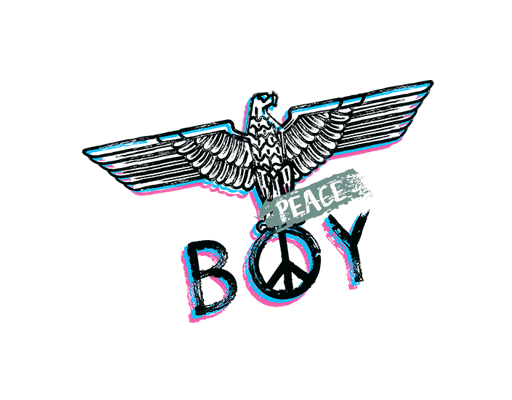 卡通老鹰图案手绘老鹰伦敦男孩标志图案品牌印花素材品牌logo