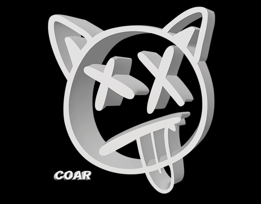 卡通表情图案卡通猫头像剪影图案男装印花素材