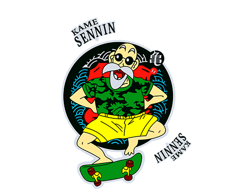 卡通人物图案卡通老头忍者神龟图案男装印花素材