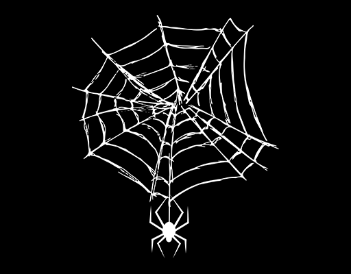 卡通蜘蛛图案手绘蜘蛛男装印花素材蜘蛛网图案