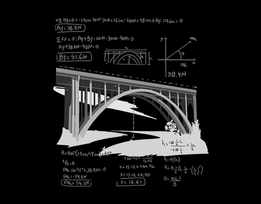 卡通建筑图案手写英文字母图案男装印花素材手绘卡通图案桥梁