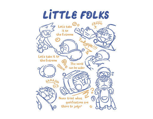 哆啦A梦图案手绘动画片图案手写英文字母机器猫图案男装印花素材