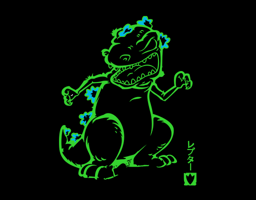 卡通恐龙图案手绘恐龙男装印花素材卡通动物印花素材恐龙线条图案