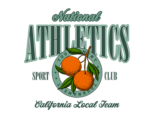 变形英文字母图案卡通橘子图案男装水果印花素材卡通英文字母