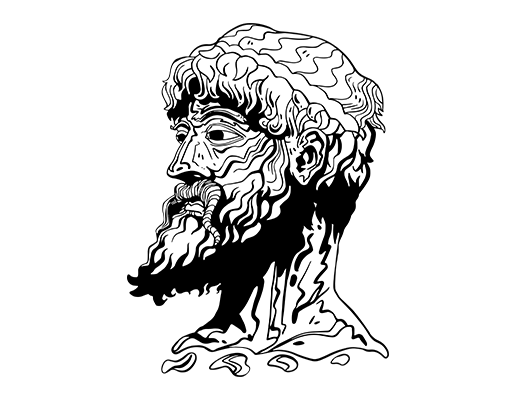 手绘卡通人物头像复古人物头像男装印花素材卡通老头头像欧美男人头像