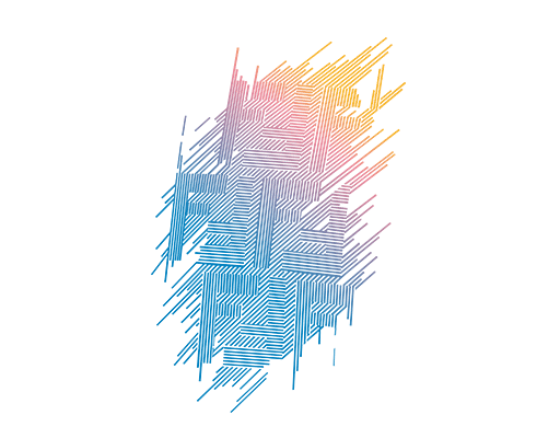 彩色线条图案炫彩线条印花素材男装印花图案卡通英文字母