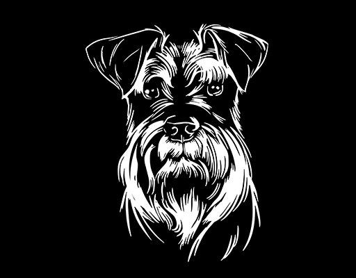 卡通狗头像手绘小狗头像男装印花素材涂鸦卡通狗男装印花素材