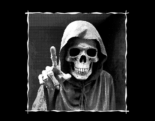 卡通骷髅头像死神图案骷髅头照片图案男装烫画图案T恤卫衣印花素材