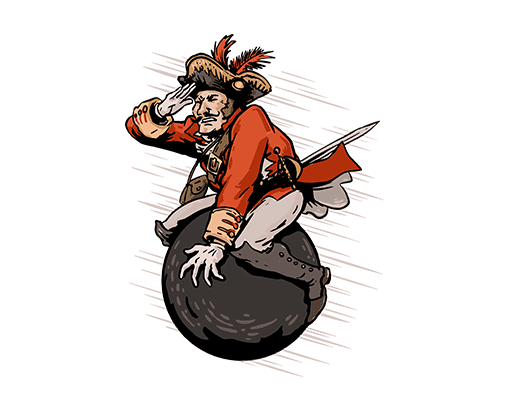 卡通人物图案海盗图案戴帽子男人图案男装印花素材飞翔的男人球图案