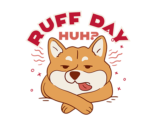 卡通小狗头像卡通英文字母可爱狗头变形英文字母男装印花素材