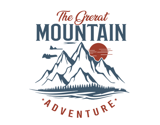 卡通山峰图案手写英文字母山脉剪影图案男装印花素材