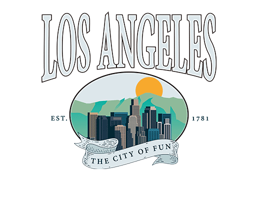 卡通英文字母图案变形英文字母城市建筑图案男装印花素材