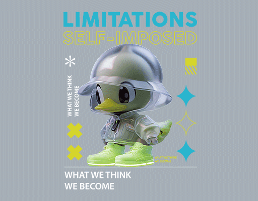 卡通动物图案卡通鸭子时尚叶子戴帽子的鸭子3D鸭子图案卡通英文字母