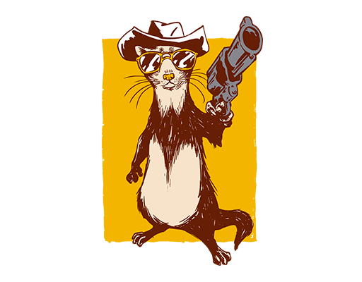 卡通动物图案手绘老鼠图案戴帽子松鼠图案男装印花素材