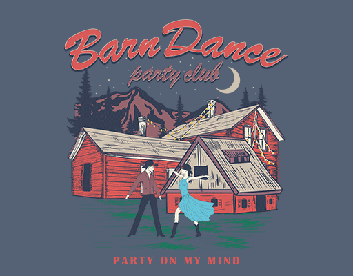 卡通房子手写英文字母图案山峰图案跳舞人物欧美人物图案男装印花素材