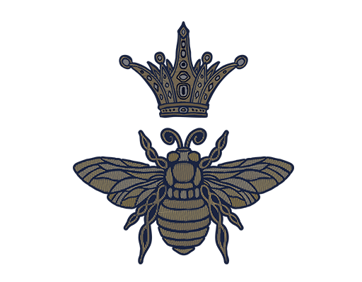 卡通蜜蜂图案卡通皇冠图案蜜蜂烫钻图案男装印花素材T恤卫衣印花素材蜜蜂剪影