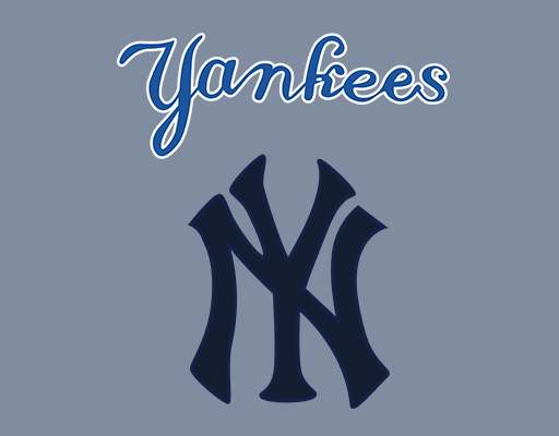 NV英文字母图案yankees印花图案卡通英文字母手写英文字母男装印花素材纽约洋基队