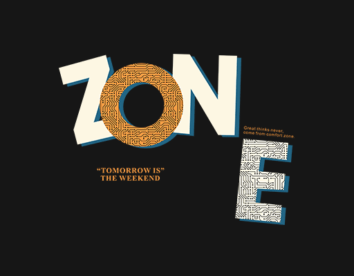 卡通英文字母彩色英文字母ZONE文字图案男装印花素材